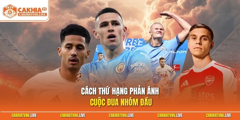 Cách thứ hạng phản ánh cuộc đua nhóm đầu