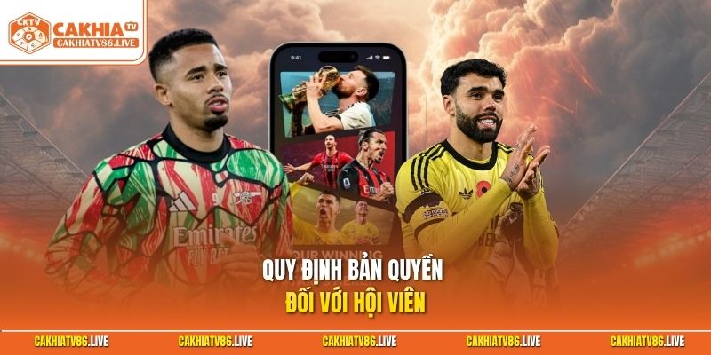 Quy định bản quyền đối với hội viên 