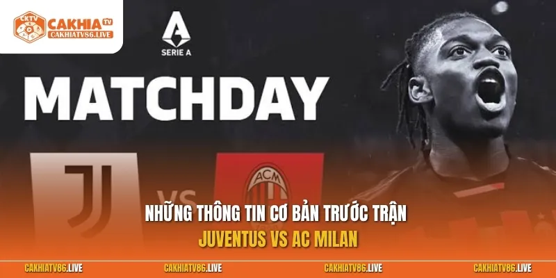Những thông tin cơ bản trước trận Juventus vs AC Milan