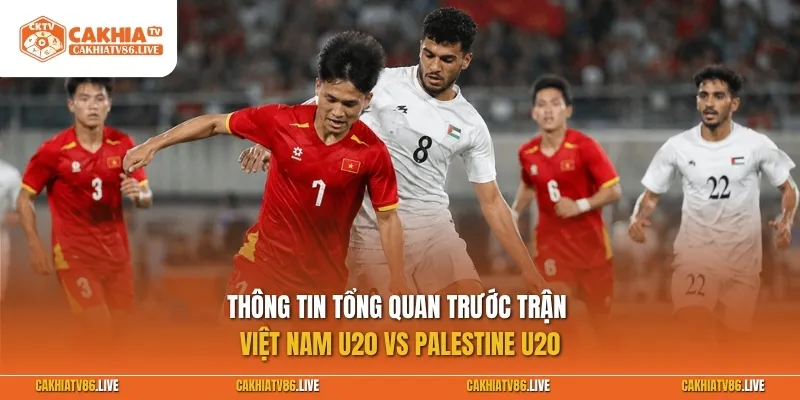 Thông tin tổng quan trước trận Việt Nam U20 vs Palestine U20